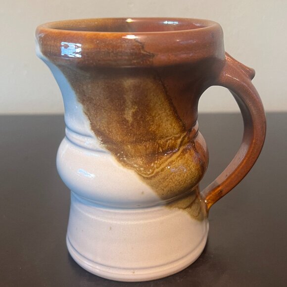 Handcrafted Hand-Thrown Artist Signed Studio Pottery Mug Earthy Metallic Glaze - Picture 7 of 16